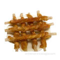 Pet Treats - Rawhide Stick Twined by Dried Chicken